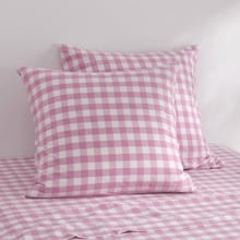 Sierra Yarn-Dyed Gingham Washed Cotton European Pillowcases (Set of 2)
